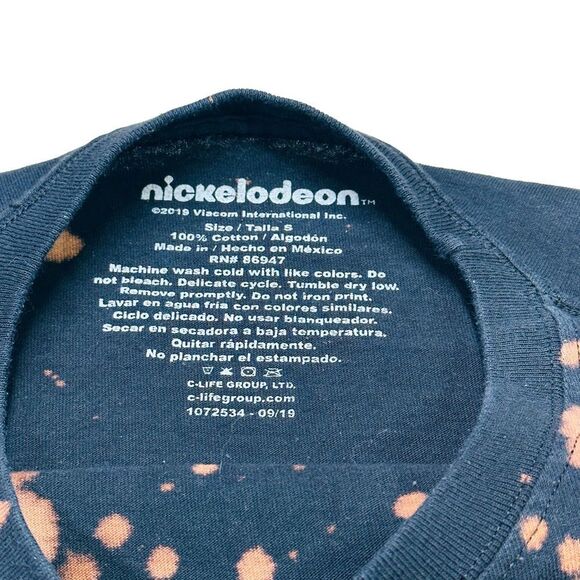 10/$25🦋 Nickelodeon Black Tie Dye Rugrats Cropped Sweatshirt - Size Small - Picture 8 of 9